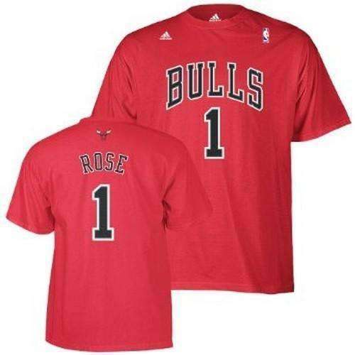 Chicago Bulls NBA Youth Medium Boys adidas Derrick Rose #1 T-Shirt - Red