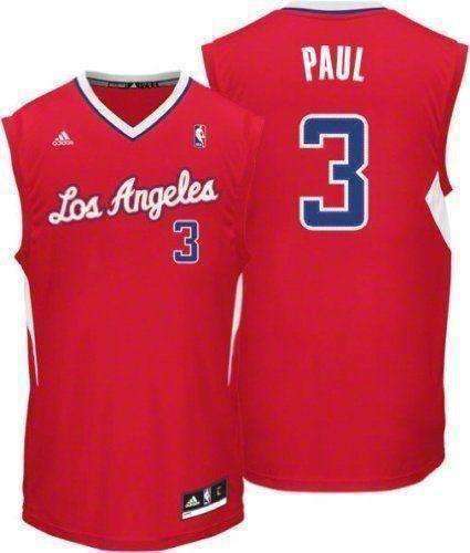 Authentic Men's Chris Paul Red Jersey - #3 Basketball Los Angeles