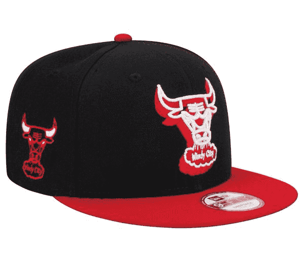 Chicago Bulls Windy City Mitchell & Ness Fitted Hat Size 7 5/8 Red